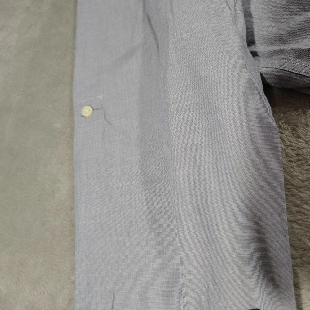Banana Republic Shirt Men XL Denim Blue College Preppy Work Roll Tab Long Sleev
